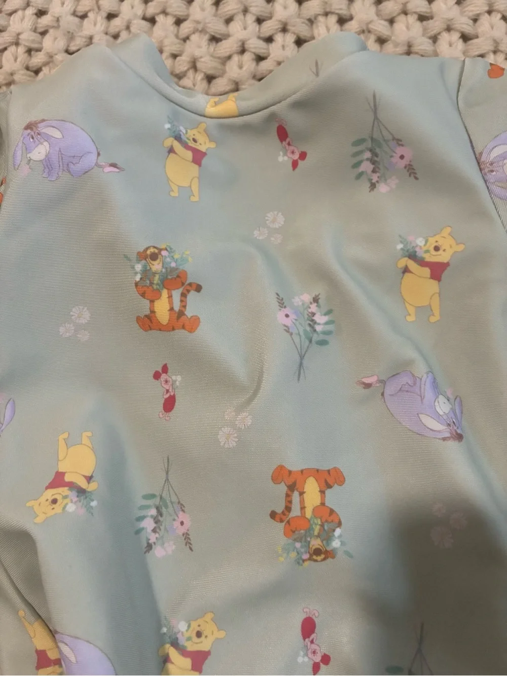 Carter's Sage Long-Sleeve One-Piece Swim Suit with Winnie the Pooh Characters